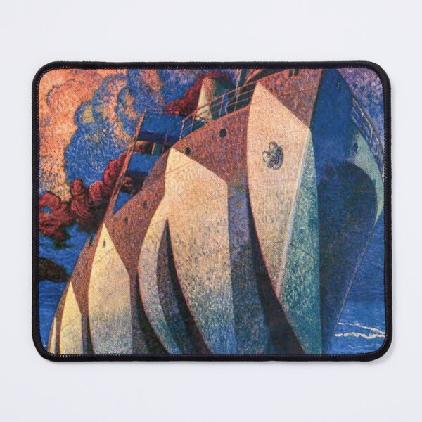 Item preview, Dazzle Camouflaged Ship / Cover Painting designed and sold by ersartz.