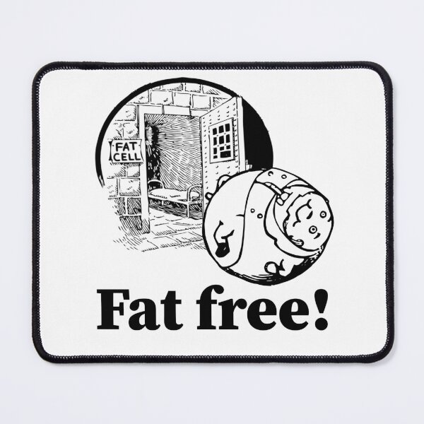 Item preview, Fat Free - Funny Health and Fitness Pun designed and sold by Technobesity.