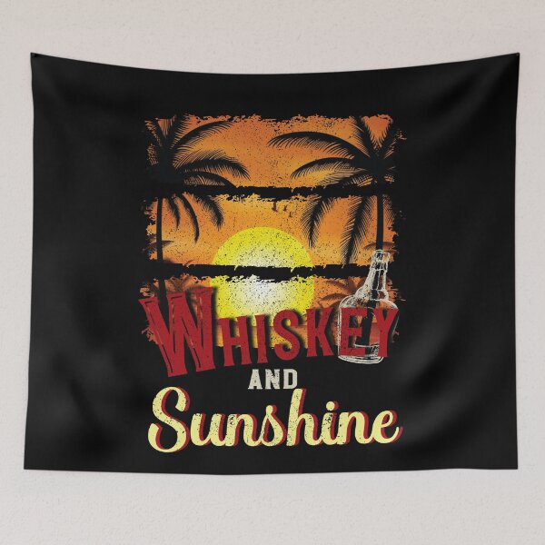 Item preview, Whiskey and Sunshine, Funny Summer Whiskey Lover designed and sold by orangeblue21.