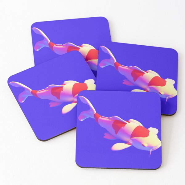 Item preview,  a koi fish, in the vaporwave style of the 90s, 3d rendered, pastel color palette designed and sold by wavelengthss.