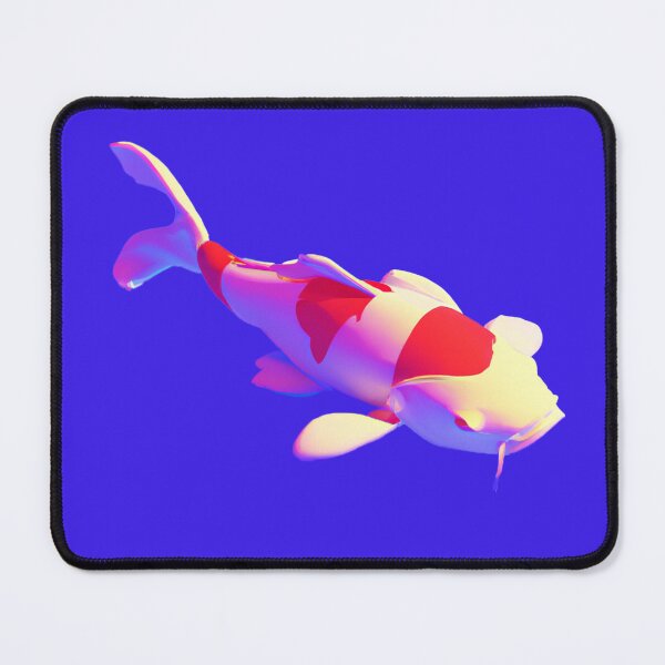 Item preview,  a koi fish, in the vaporwave style of the 90s, 3d rendered, pastel color palette designed and sold by wavelengthss.