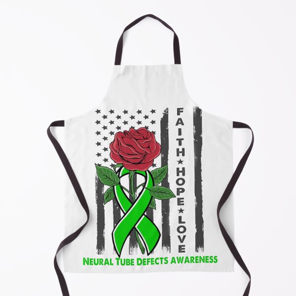Item preview, Faith Hope Love Neural Tube Defects Awareness American Flag designed and sold by Kohend.