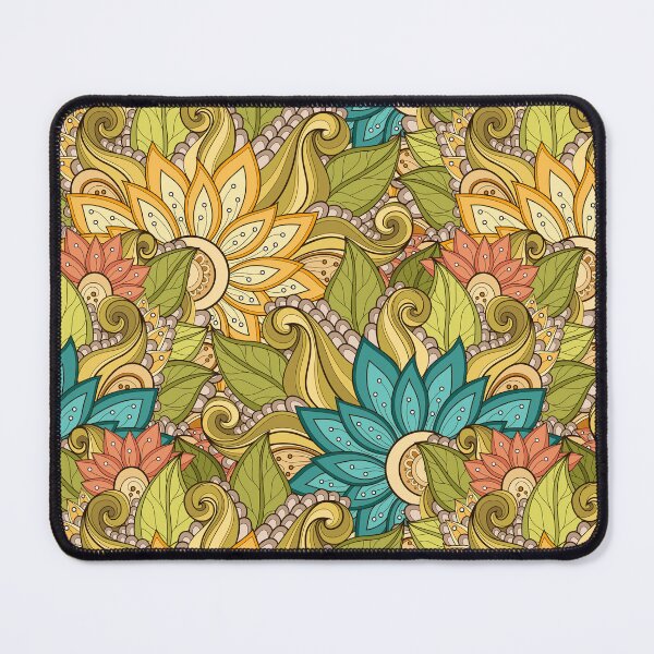 Item preview, Doodle Pattern with Floral Motifs designed and sold by lissantee.