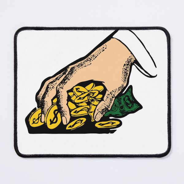 Item preview, Hand grabbing coins money   designed and sold by AY-Store24.