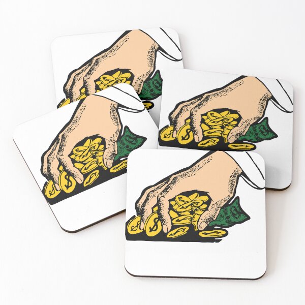 Item preview, Hand grabbing coins money   designed and sold by AY-Store24.