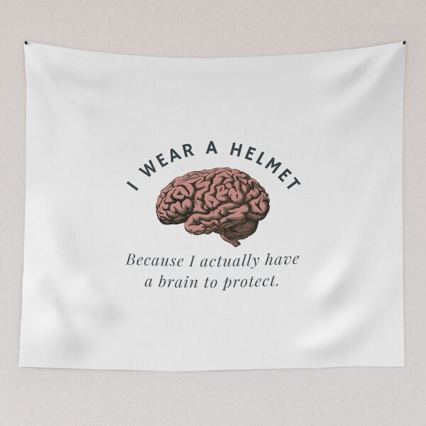 Item preview, I Wear A Helmet designed and sold by whyNautDesigns.