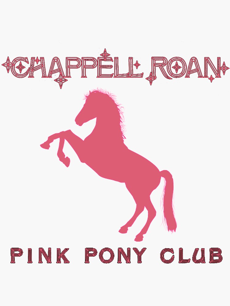"Pink Pony Club Chappell Roan" Sticker for Sale by plank2 Redbubble