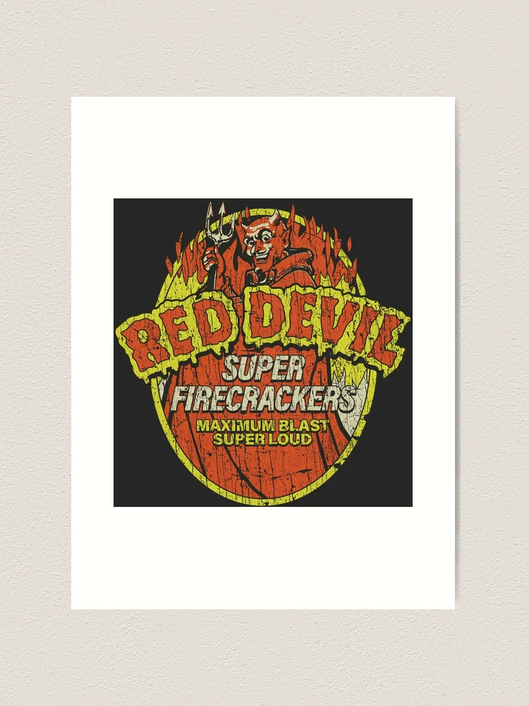 Red Devil Super Firecrackers 1948 Art Print for Sale by AstroZombie6669