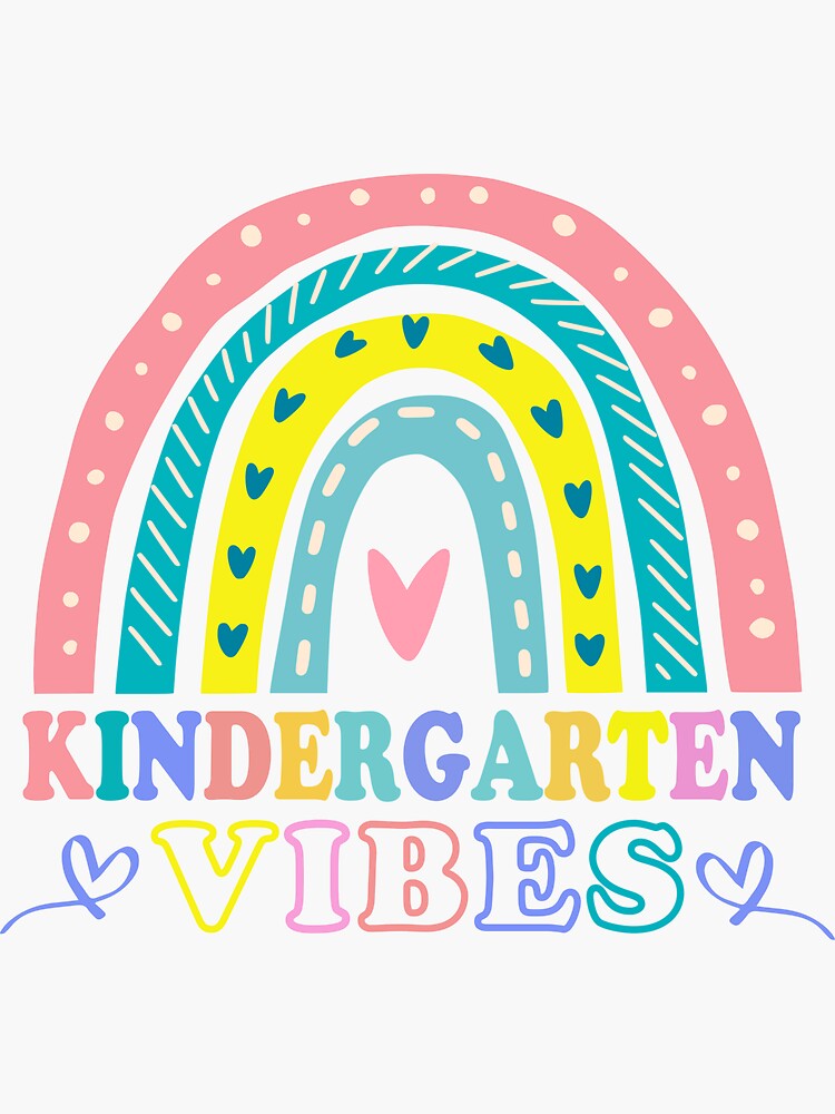first-day-back-to-school-funny-kindergarten-vibes-students-sticker