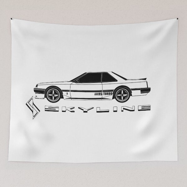 Item preview, 1981-1989 Nissan Skyline DR30 (Iron Mask/Tetsukamen) Monochrome side With Logo designed and sold by Asolo99.