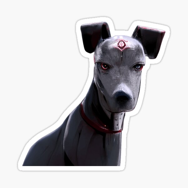 Sci-fi Hund Sticker
