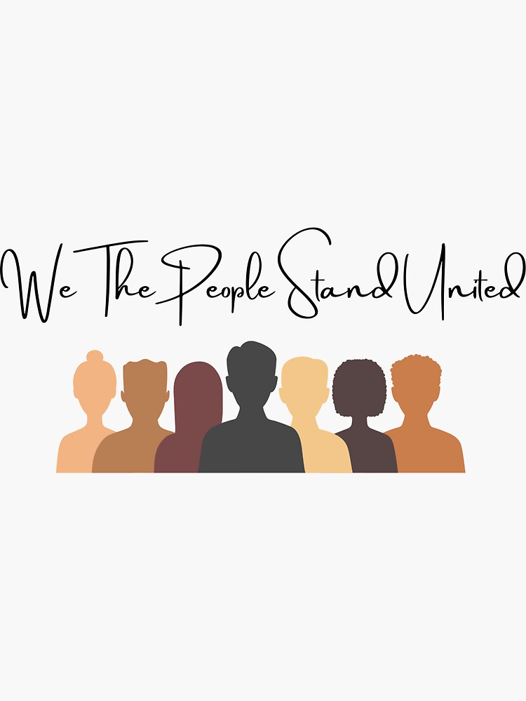 "Stand United" Sticker for Sale by WerkCulture Redbubble