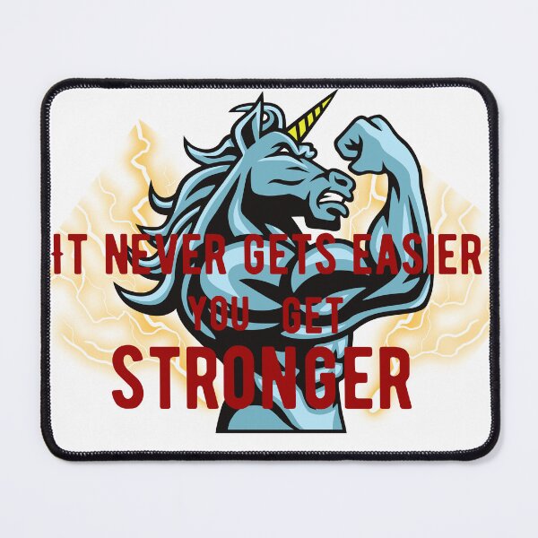 Item preview, it never gets easier you get stronger designed and sold by Soofingscapes.