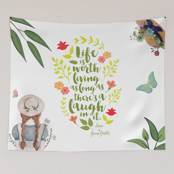 Item preview, Anne Of Green Gables | Life is worth living as long as theres laugh in it designed and sold by LunaticArtWork.