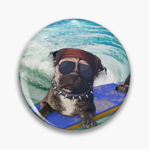 Item preview, Surfer Dude Dog designed and sold by LanaDevon.