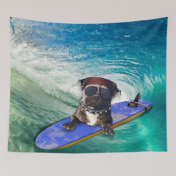 Item preview, Surfer Dude Dog designed and sold by LanaDevon.