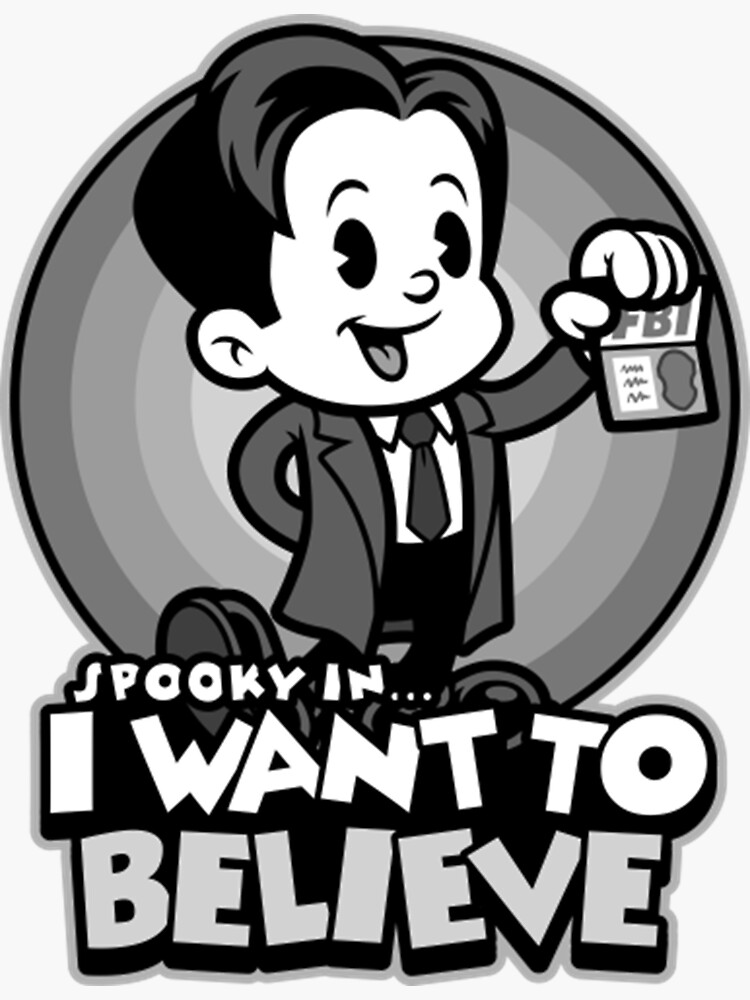 "Vintage Spooky X Files" Sticker for Sale by Pat9384 Redbubble