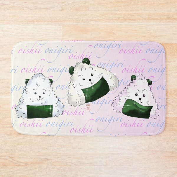 Item preview, Kawaii dog oishii onigiri rice balls designed and sold by CuisineCat.