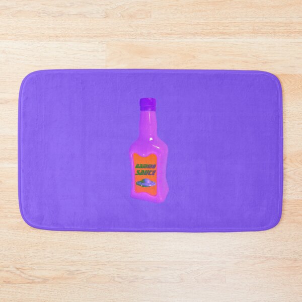 Item preview,  GAMING SAUCE | GREAT GIFT FOR GAMERS | a bottle of hot sauce that is purple in the vaporwave style of the 90s, 3d rendered, pastel color pallet designed and sold by wavelengthss.