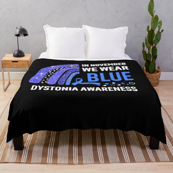 Item preview, Rainbow In November We Wear Blue Dystonia Awareness designed and sold by Mnrshirley.