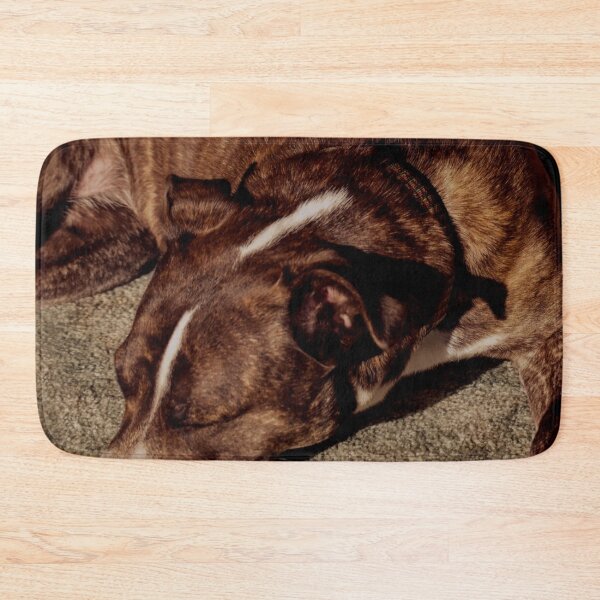 Item preview, Peaceful American Pitbull Dog Sleeping designed and sold by BlissHeaven.