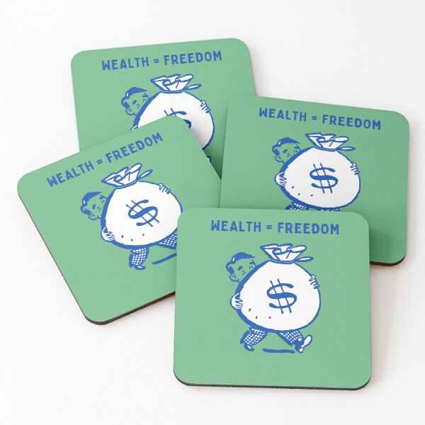Item preview, Wealth is freedom! designed and sold by FloridaKeys1984.