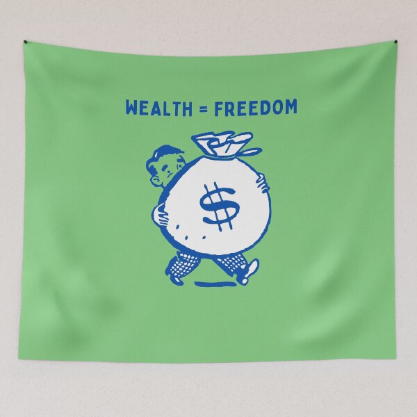 Item preview, Wealth is freedom! designed and sold by FloridaKeys1984.