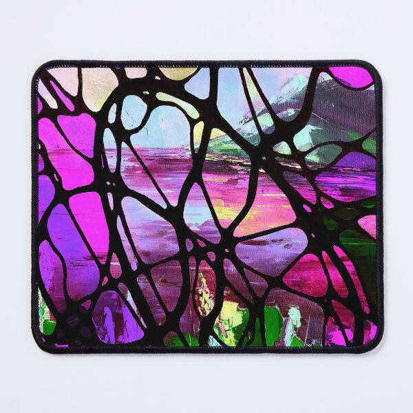 Item preview, Neurographic pattern with landscape oil painting by MariDani designed and sold by MariDaniArt.