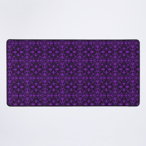 Item preview, Black and Purple Greek Flower pattern designed and sold by Art-by-Geoff.