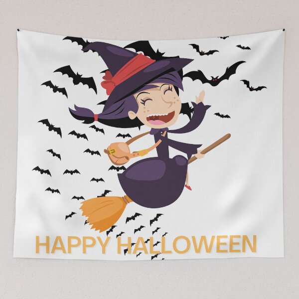 Item preview, Happy Halloween Witches designed and sold by Dream Bloom Gallery.