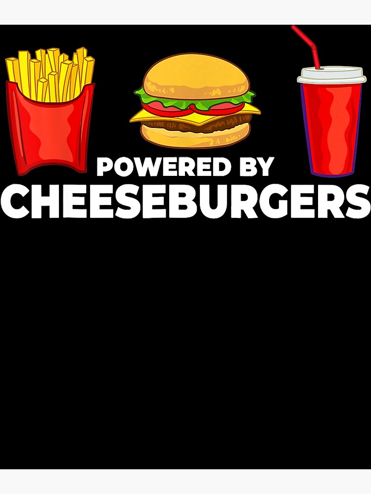 Disover Cheeseburger Cheese Burger Sandwich Maker Premium Matte Vertical Poster