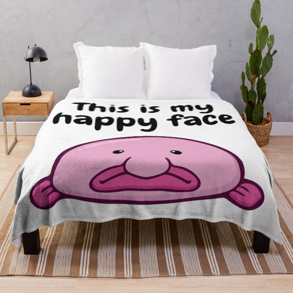 Item preview, This is my happy face - blob fish designed and sold by BumbleBearArtUK.