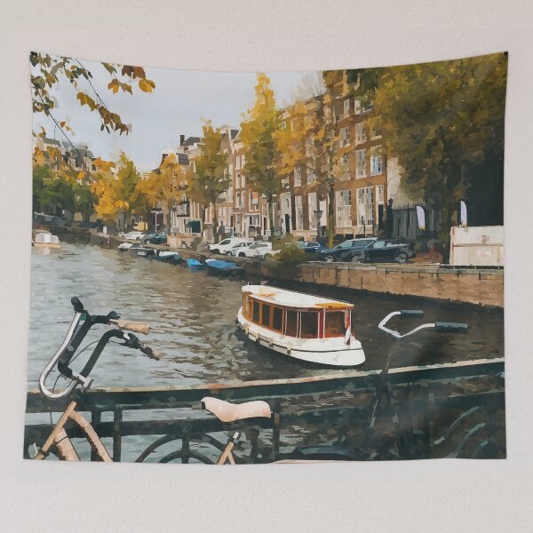 Item preview, Dutch Bicycle in Autumn - Watercolour Style designed and sold by WWWC2288.