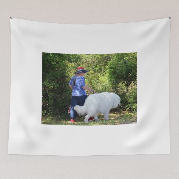 Item preview, Woman Walking Dog designed and sold by Cynthia48.
