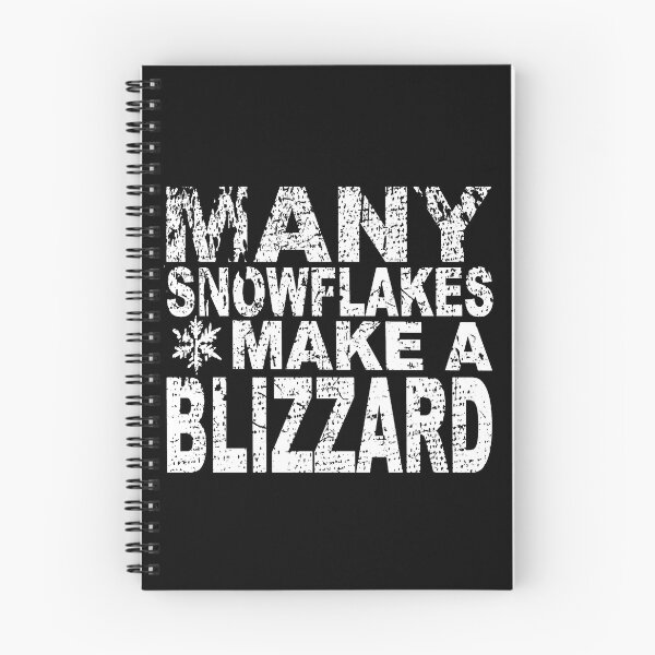Item preview, Many Snowflakes Make a Blizzard designed and sold by goddardcartoons.