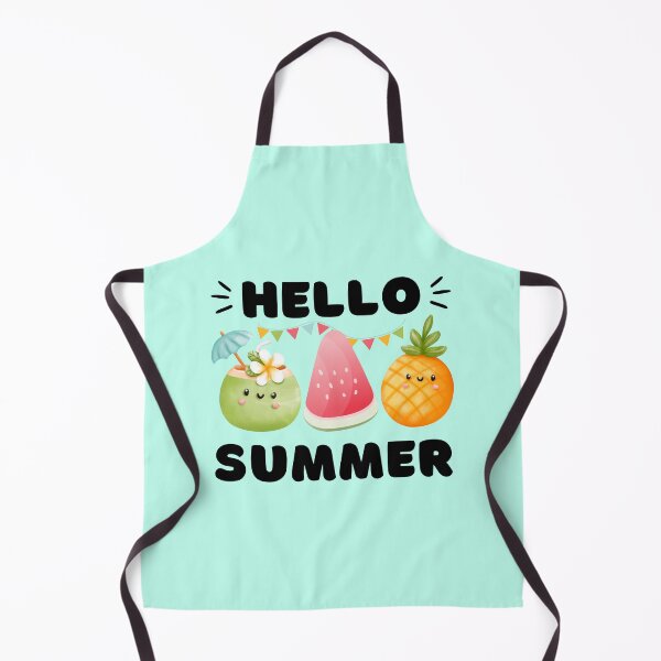 Item preview, Hello Summer | Cute Coconut, Watermelon & Pineapple for Summerlover designed and sold by AurayaStudio.