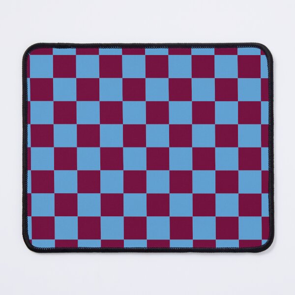 Item preview, Aston Villa Claret and Blue Checkered Fan Flag designed and sold by Sporting Colour.