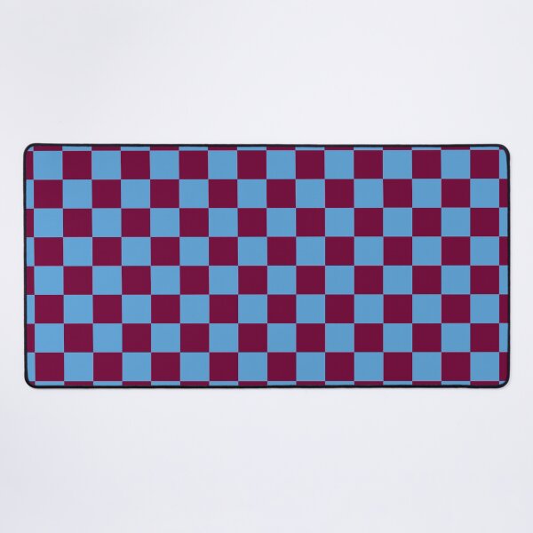 Item preview, Aston Villa Claret and Blue Checkered Fan Flag designed and sold by Sporting Colour.