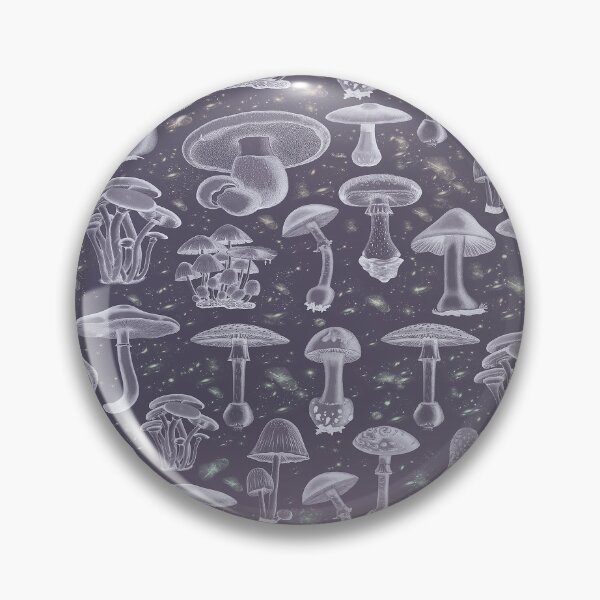 Item preview, Galaxy mushroom pattern designed and sold by BlkBearyDesigns.
