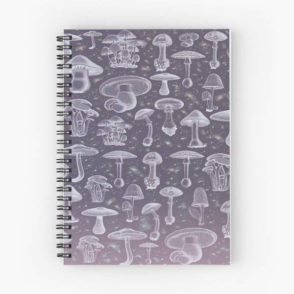 Item preview, Galaxy mushroom pattern designed and sold by BlkBearyDesigns.