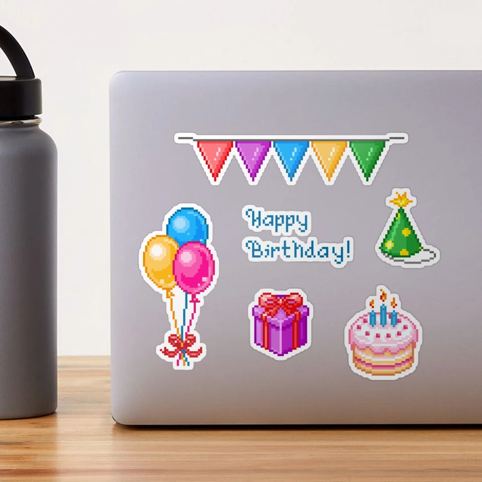 Happy Birthday Stickers - FLAX art & design