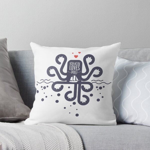 Item preview, Kraken Loves Boat designed and sold by wacas.