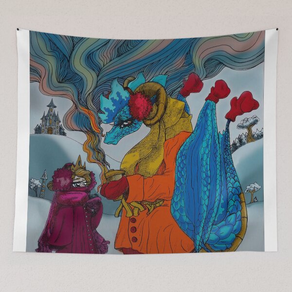 Item preview, Bundled-Up Dragon and Princess designed and sold by Brooksie Fontaine.
