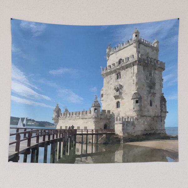 Item preview, Belem Tower in Portugal - Watercolour Style designed and sold by WWWC2288.