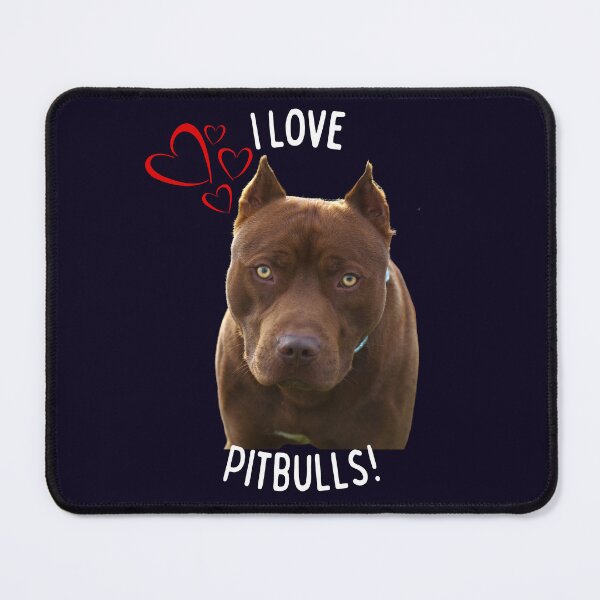 Item preview, I Love Pitbulls - With Red Hearts designed and sold by Maylene1.