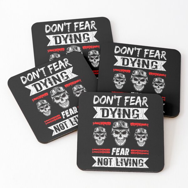 Item preview, Biker Don´t Fear Dying Riding Motorcycle Motorbike designed and sold by Sarena84.