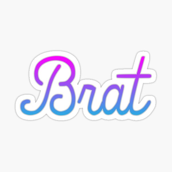 Bratty designs  Sticker