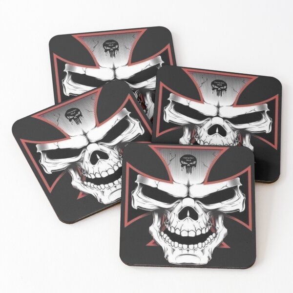 Item preview, skull on cross designed and sold by DragonRojoUrban.