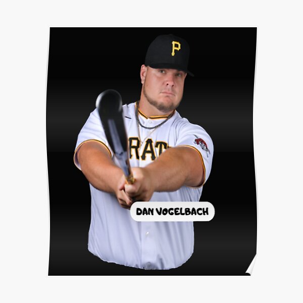 Daniel Vogelbach Baseball Paper Poster Pirates - Daniel Vogelbach - Sticker