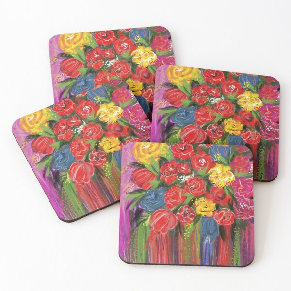 Item preview, Copy of Abstract Arcylic floral painting designed and sold by Layla Art.
